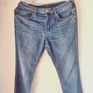 Tommy Bahama Jeans Mens 38x32 Blue Medium Wash Straight Leg Relaxed Fit Soft